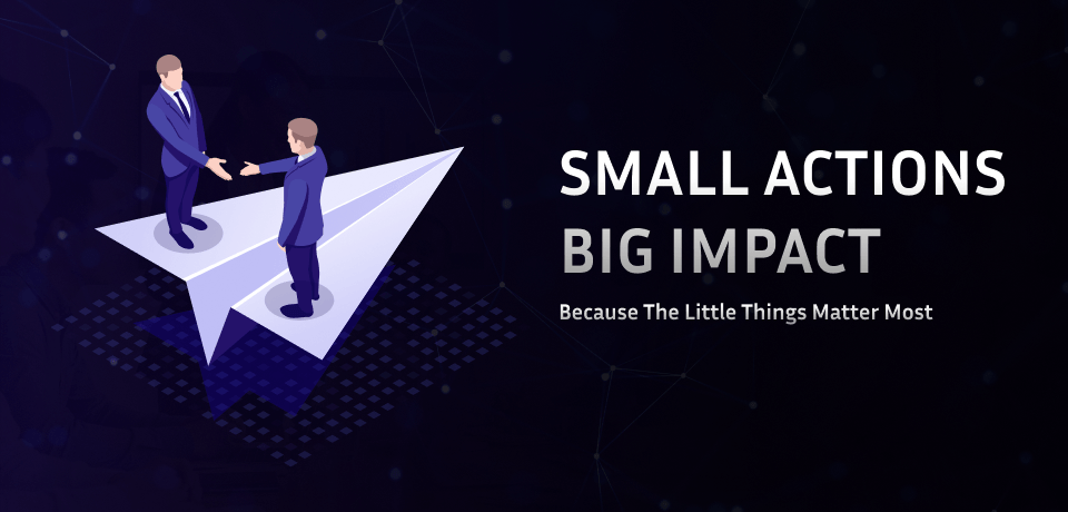 Personalized acknowledgment showing small gestures that make a big impact