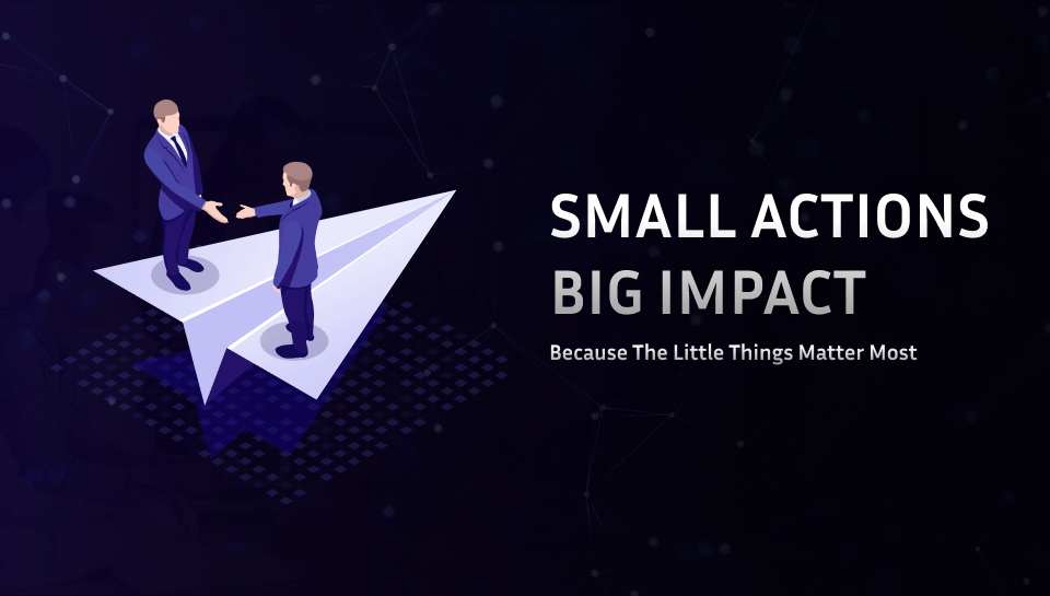 Personalized acknowledgment showing small gestures that make a big impact