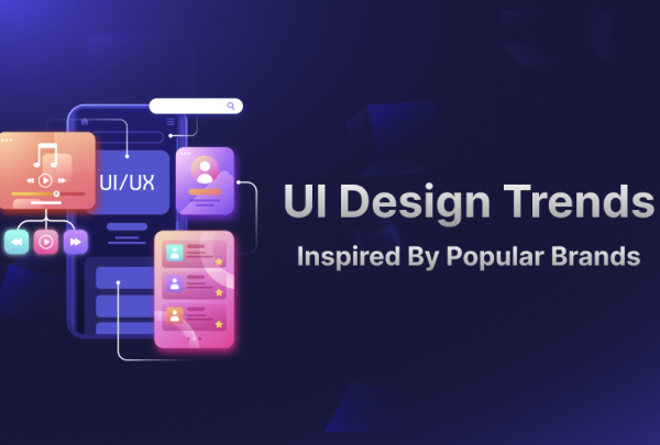 Modern UI design inspired by popular brands with dark mode and minimalist elements